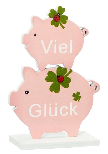 DOPPELSCHWEIN,15CM HOCH