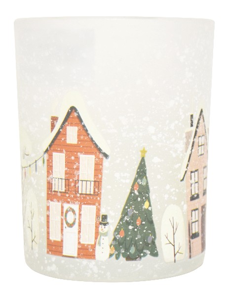 [19137] WINDLICHT GLAS WINTERDORF