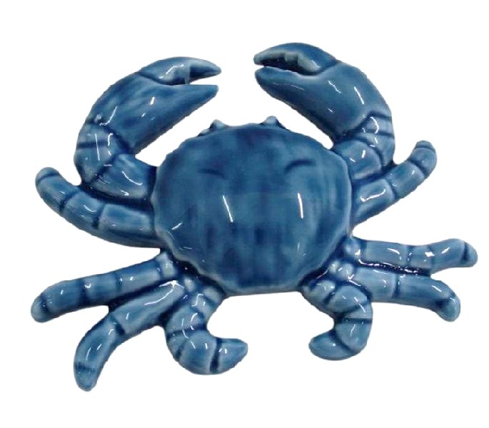 [398533] KRABBE,PORZ.BLAU,10X8,4CM