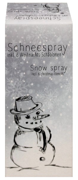 SCHNEESPRAY M.SCHABLONEN