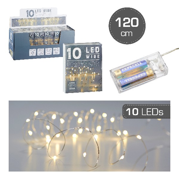 DRAHTLICHTERK. LED 10ER