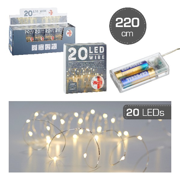 DRAHTLICHTERK. LED 20ER
