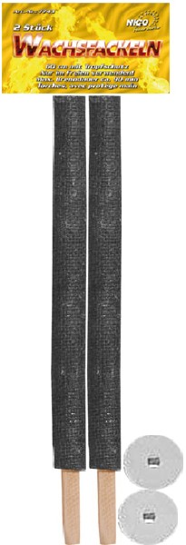 WACHSFACKELN,60CM 2ER SB