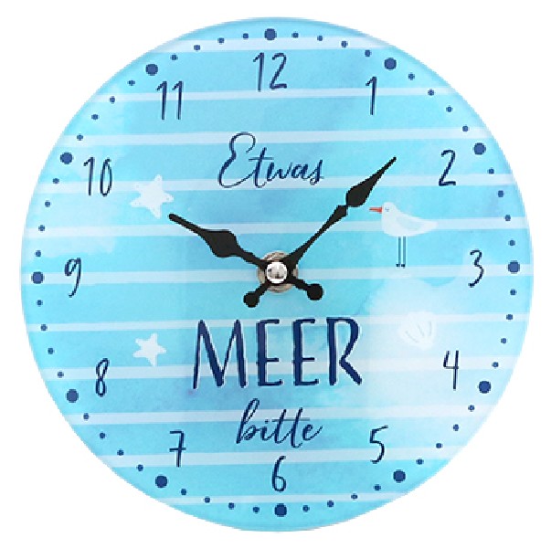 TISCHUHR,GLAS,MEER 17CMD