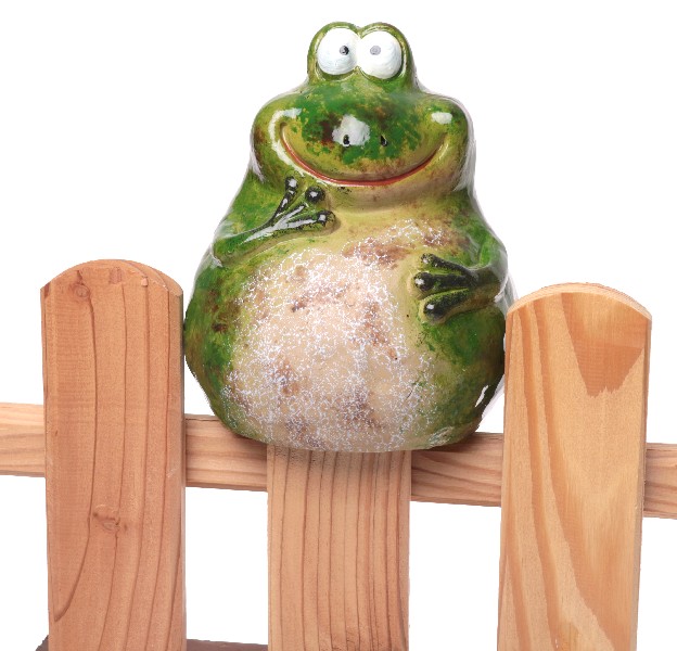[546821] ZAUNFIGUR FROSCH 16CM