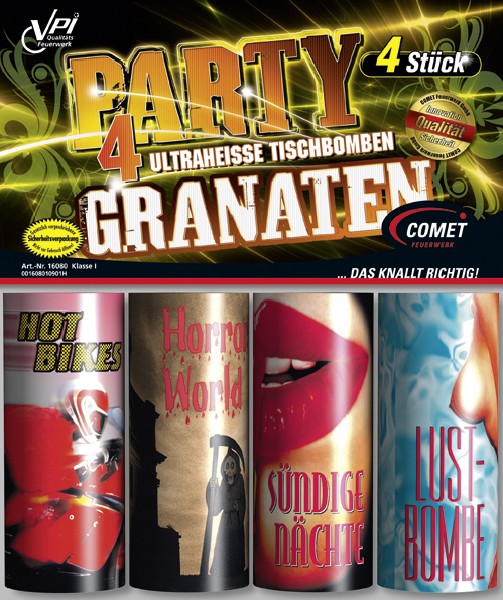 TISCHFW.PARTYGRANATEN 4SB
