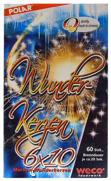 WUNDERKERZEN,60ER, 17CM