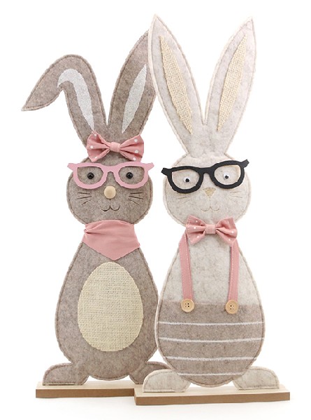 HASE FILZ MIT BRILLE 57CM