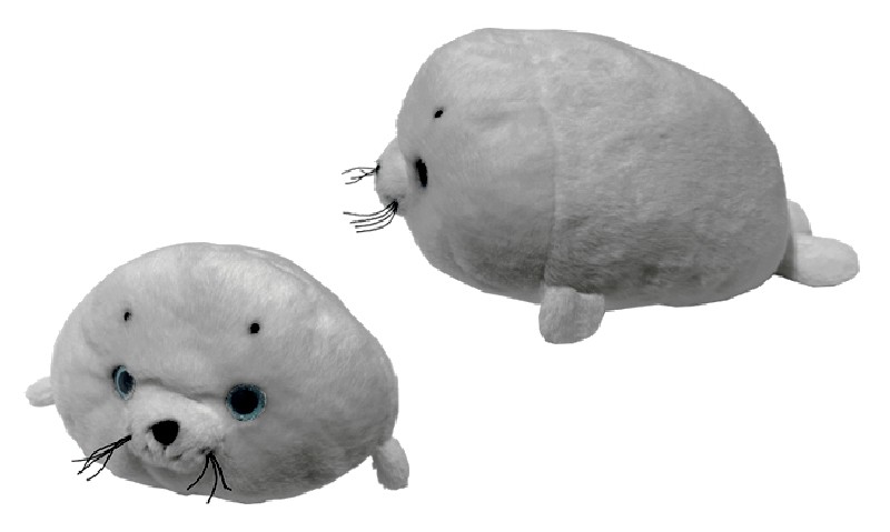 PL.SEEHUND,GRAU,14CM,DICK