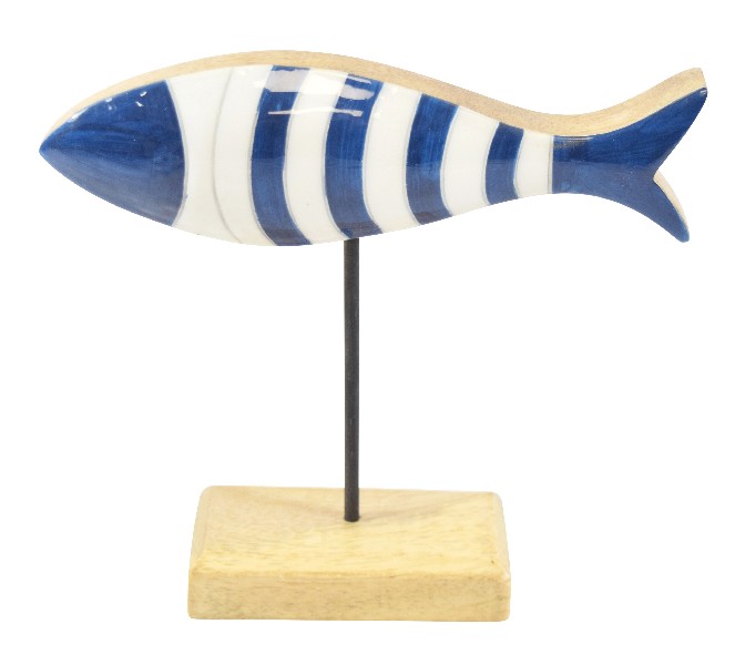 FISCH,BLAU,5X20X18CM