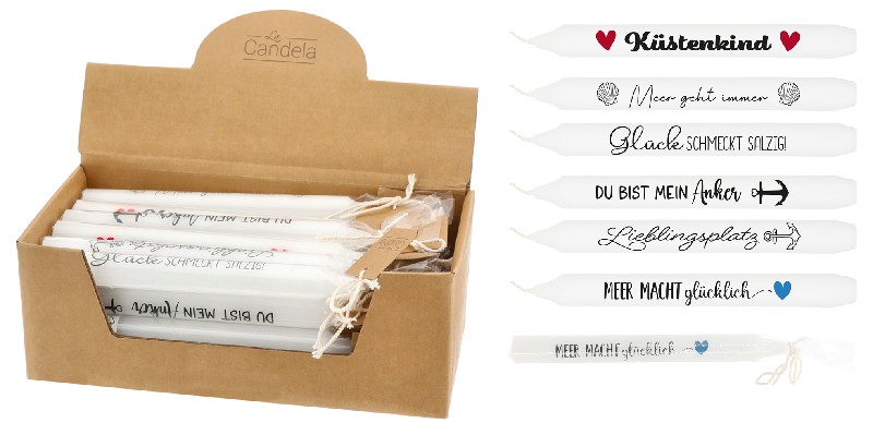 [191412] STABKERZE M. SPRUCH 19CM