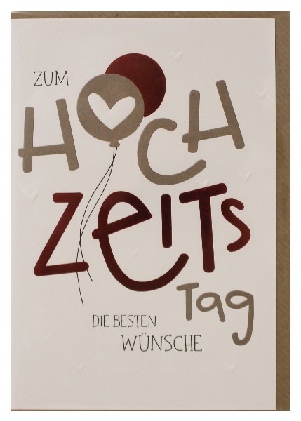 KARTE, HOCHZEITSTAG