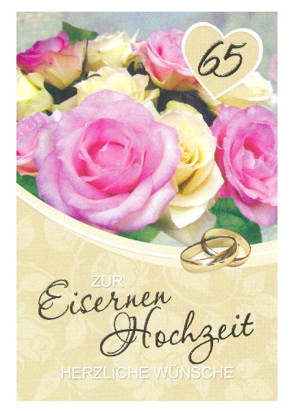 KARTE, EISERNE HOCHZEIT