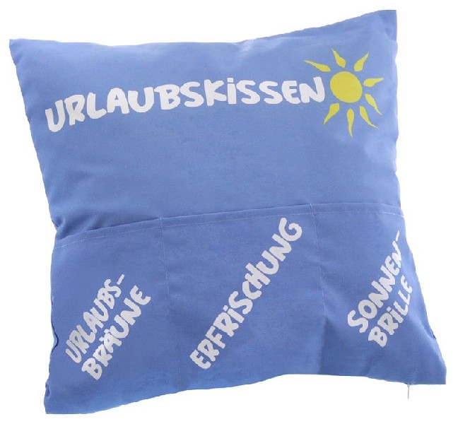 [925566] KISSEN,43X43,URLAUB,AUSSE