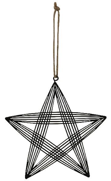 STERN MET. SCHWARZ 16CM