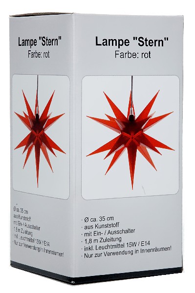 STERN KUNSTSTOFF ROT