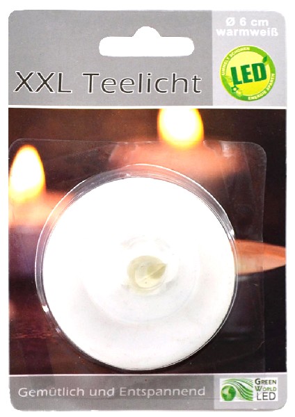 TEELICHT LED XXL 6CM  SB
