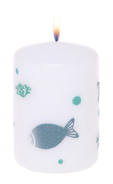 STUMPENKERZE,FISCHE,10CM