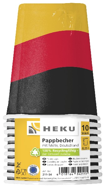 [152617] PAPPBECHER 0,25L 10ER,D-F