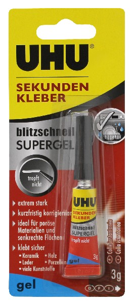 UHU SEK-KLEBER GEL 3GR.SB