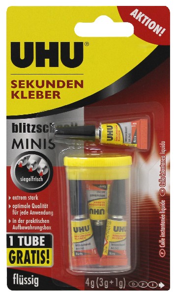 UHU SEK.KLEB.MINIS 3X1GSB