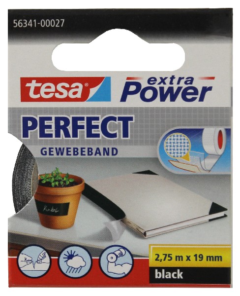 TESA GEWEBEBAND SCHW.  SB