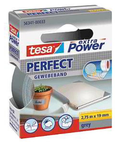 TESA GEWEBEBAND GRAU   SB