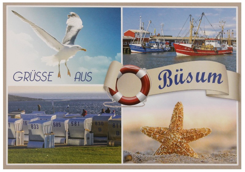 [260215] AK.BÜSUM,GRÜSSE AUS BÜ42