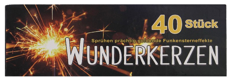 WUNDERKERZEN,40ER,17CM.FS