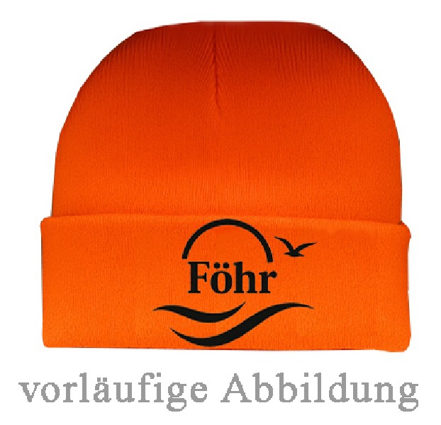 STRICKMÜTZE,FÖHR,ORANGE