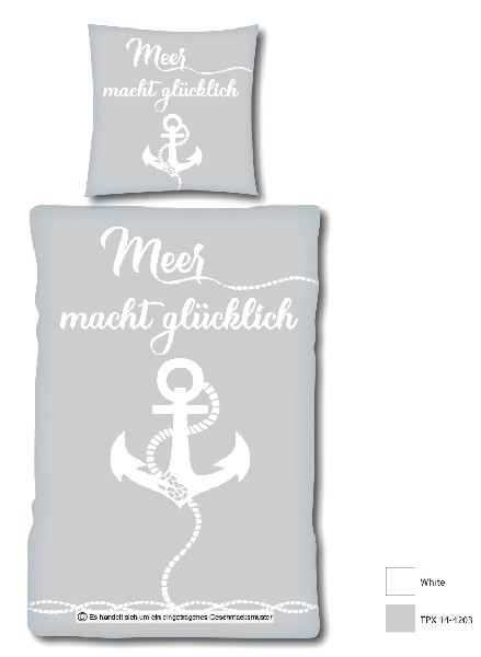 BETTWÄSCHE,RENFORCE,GLÜCK