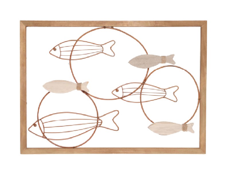 RAHMEN,FISCHE,40X28CM