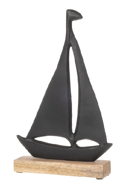 SEGELBOOT,SCHWARZ,30CM H