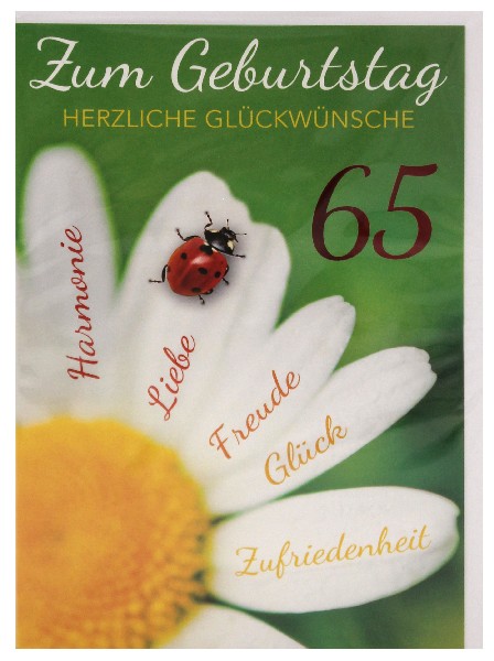 KARTE, GEB. ZAHL 65