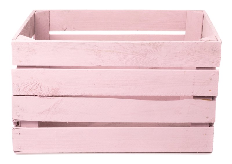 [549563] HOLZKISTE,50X40X30CM,ROSA