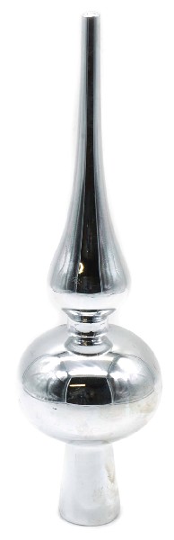 BAUMSPITZE GLAS 20CM SILB