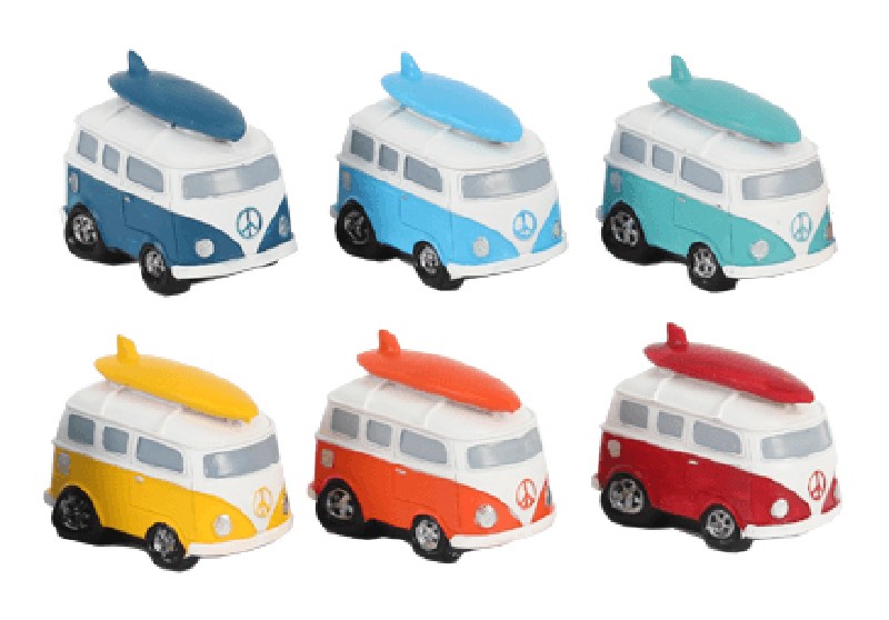 VW-BUS+SURFBRETT,7CM,6FA.