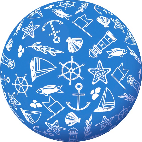 [377426] TV.BALL 5,5",MARITIM.BLAU