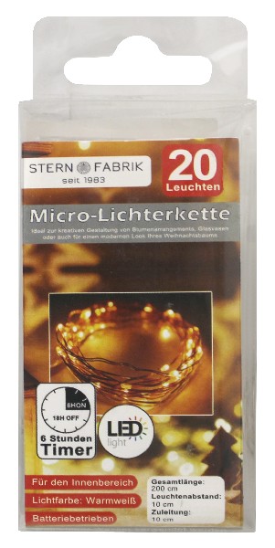 DRAHTLICHTERK. LED 20ER