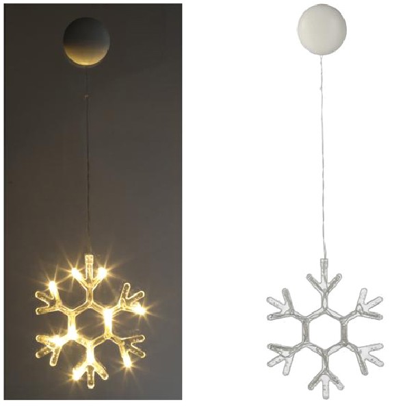FENSTERDEKO FLOCKE LED