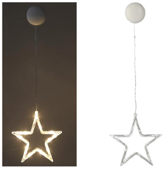 FENSTERDEKO STERN LED