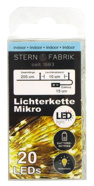 DRAHTLICHTERK. LED 20ER