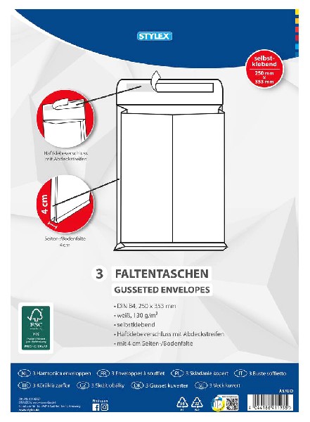 FALTEN-VERSANDTASCHE B4
