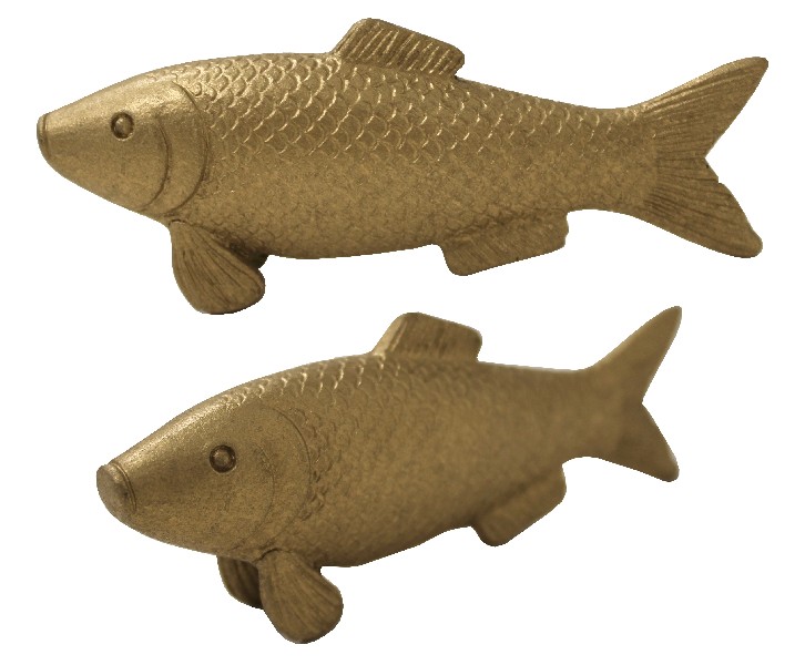 FISCH,GOLD,STEHEND,9,5CM