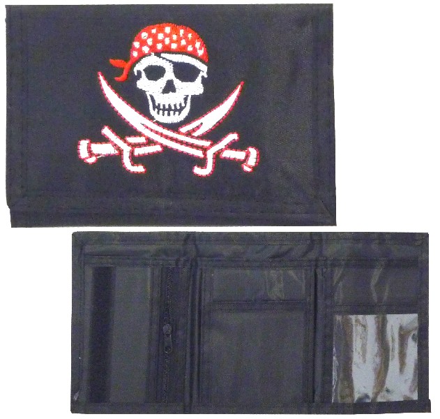 GELDBÖRSE,PIRATENDEKOR
