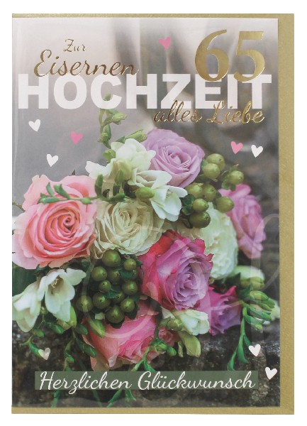 KARTE, EISERNE HOCHZEIT