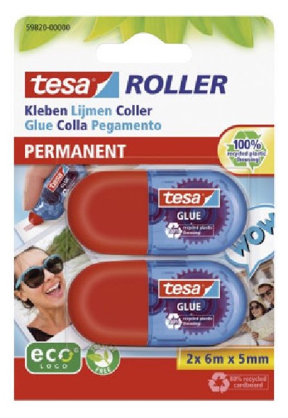 TESA KLEBEROLLER,2ER,SB
