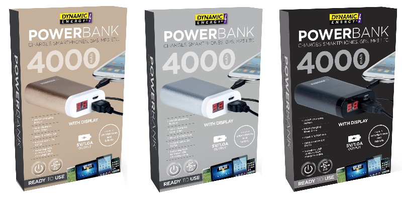 [570360] POWERBANK 4000mAh,3FA. SB