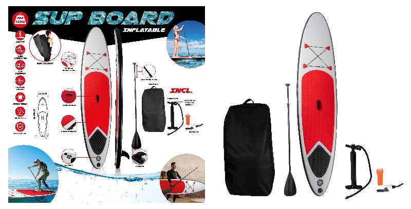 SUP,310X71X10CM, ROT