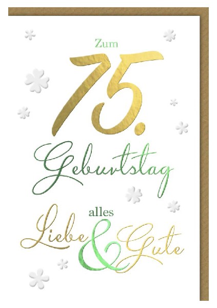 KARTE, GEB. ZAHL 75